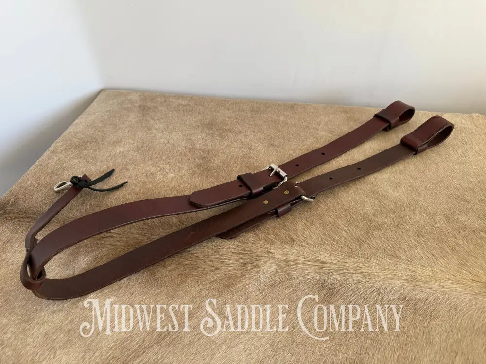 Circle Y Single Ply Plain Flank Back Cinch with Billets Back Cinch