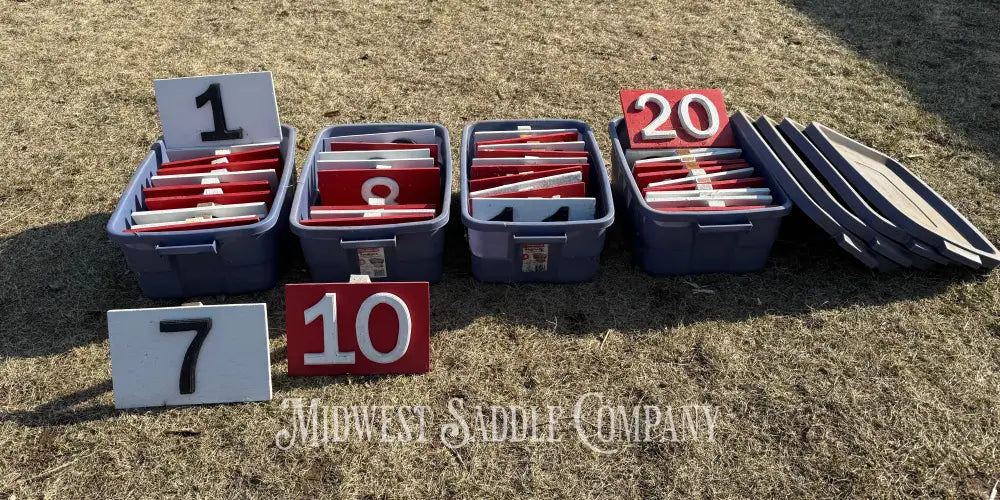 Competitive Carriage Driving Obstacle Course Markers - Set of 40 Other