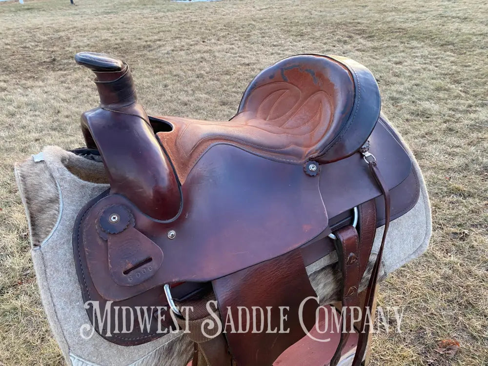 Heavy Duty 16” Blue Ridge Western Roping Saddle - Made In Usa