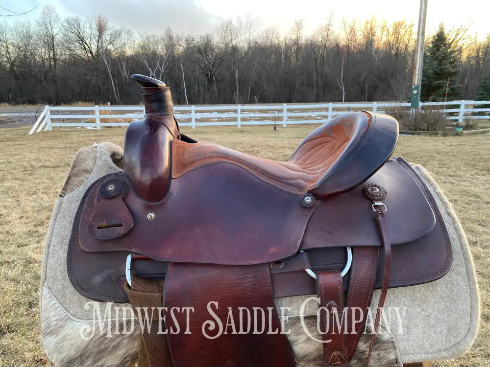 Heavy Duty 16” Blue Ridge Western Roping Saddle - Made In Usa