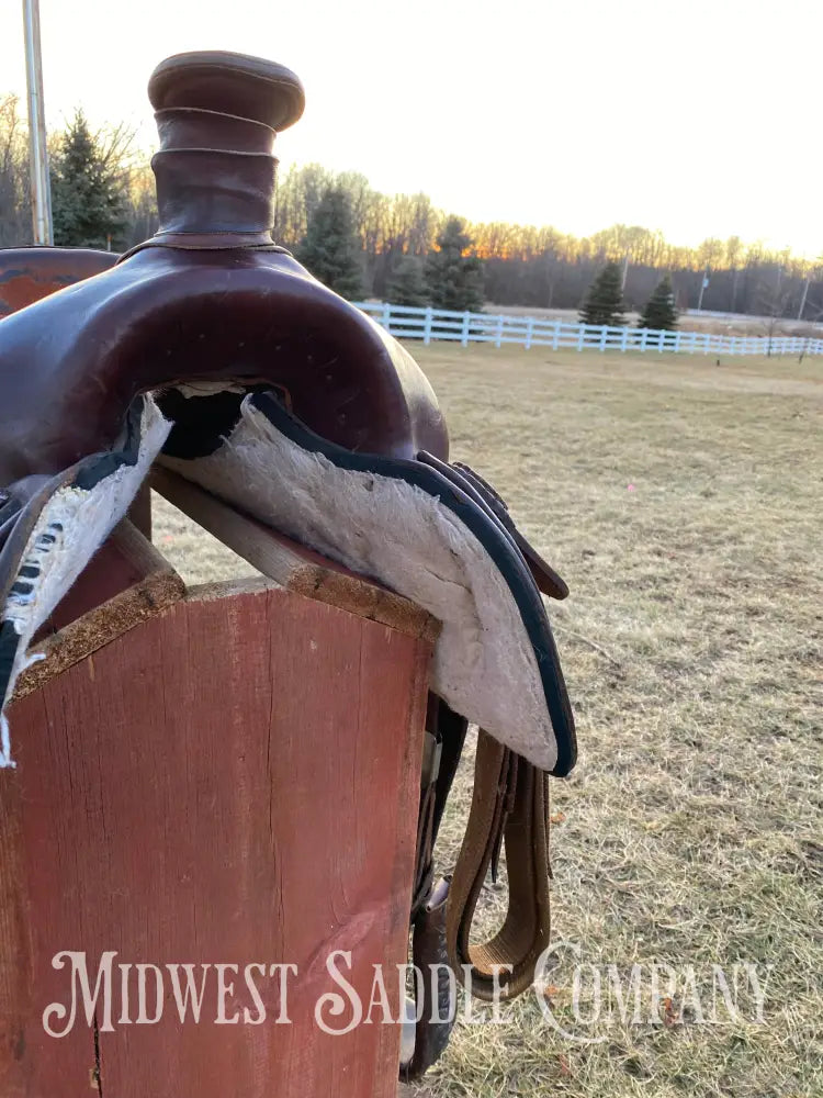 Heavy Duty 16” Blue Ridge Western Roping Saddle - Made In Usa