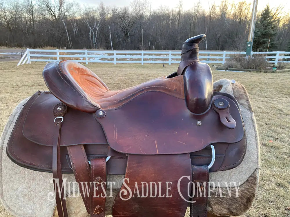 Heavy Duty 16” Blue Ridge Western Roping Saddle - Made In Usa