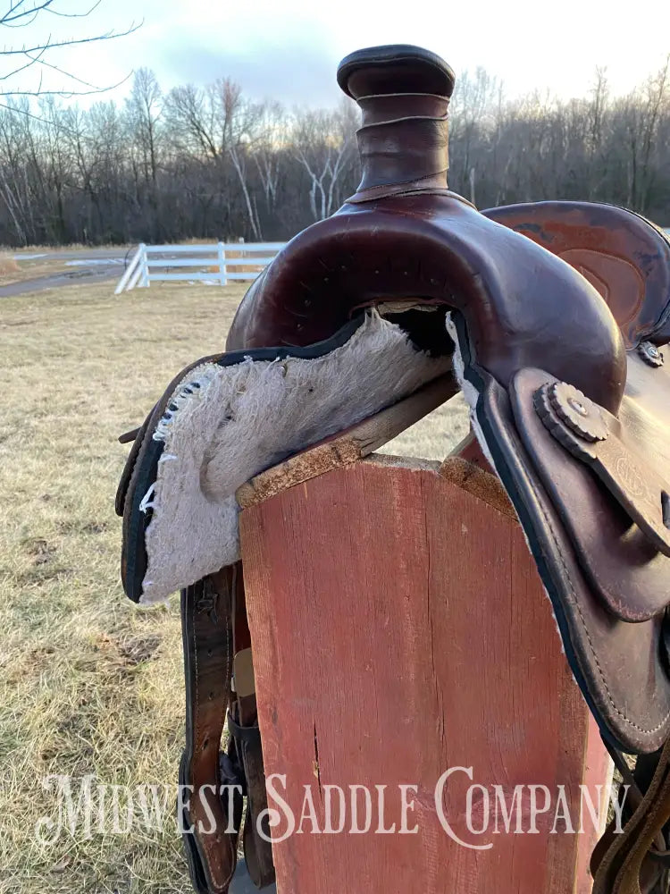 Heavy Duty 16” Blue Ridge Western Roping Saddle - Made In Usa