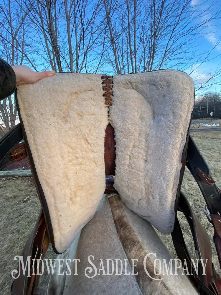 Heavy Duty 16” Blue Ridge Western Roping Saddle - Made In Usa