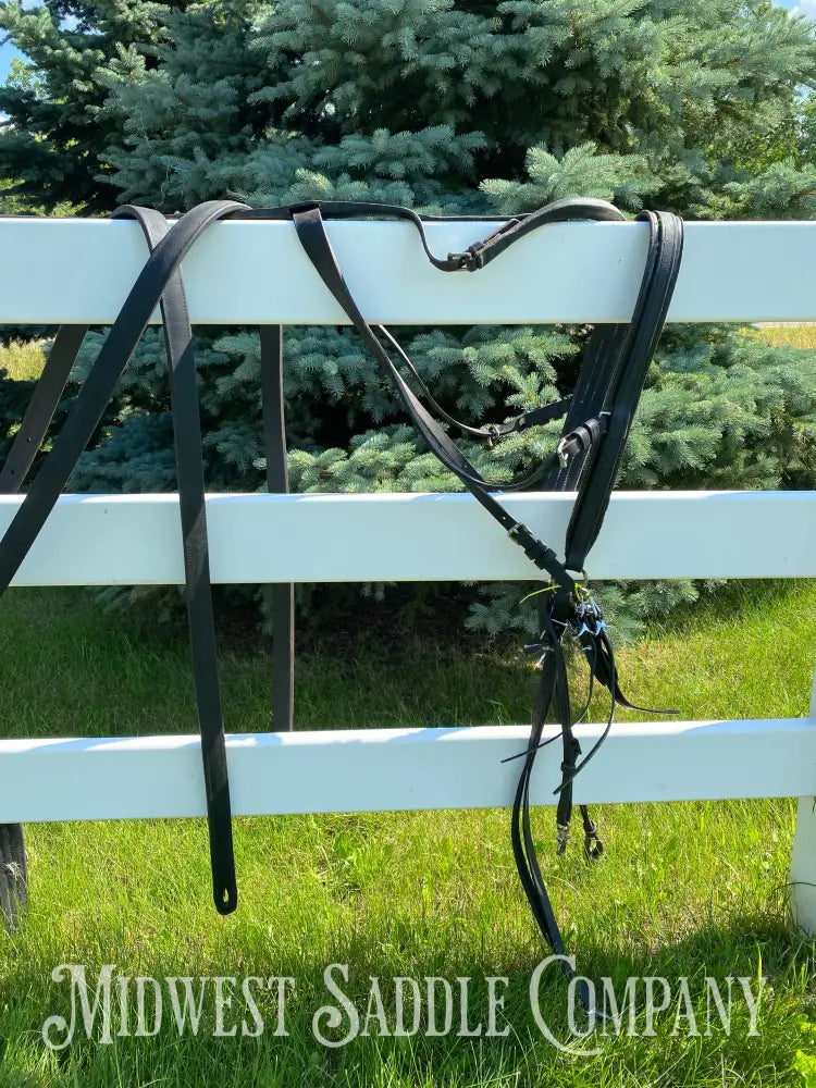 Light Horse Team Leather Driving Harnesses - Show / Parade Harness