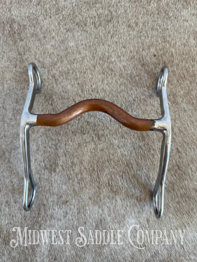 Mors Western Metalab Partrade – Acier Avec Rouleau Cuivre, Neuf Sous Emballage