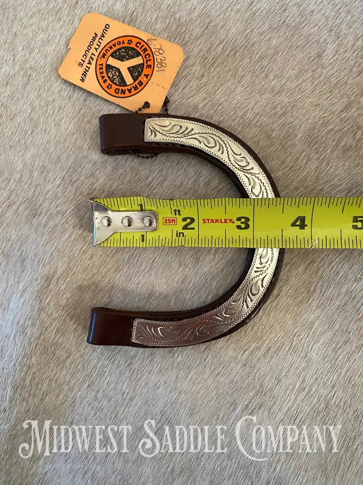 New Old Stock: Circle Y One Ear Pony Arabian Headstall Replacement Earpiece - Silver Bridles &