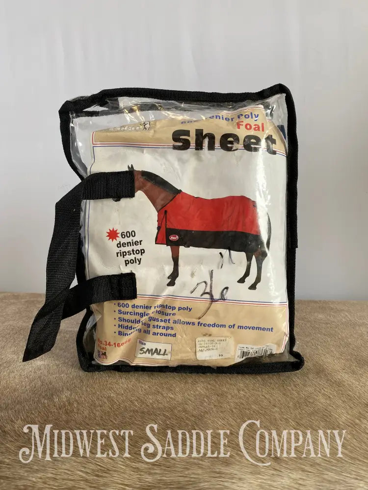 New Polar Equestrian 600 Denier Foal Turnout Sheet - Navy & Black Size Small 36” Blanket