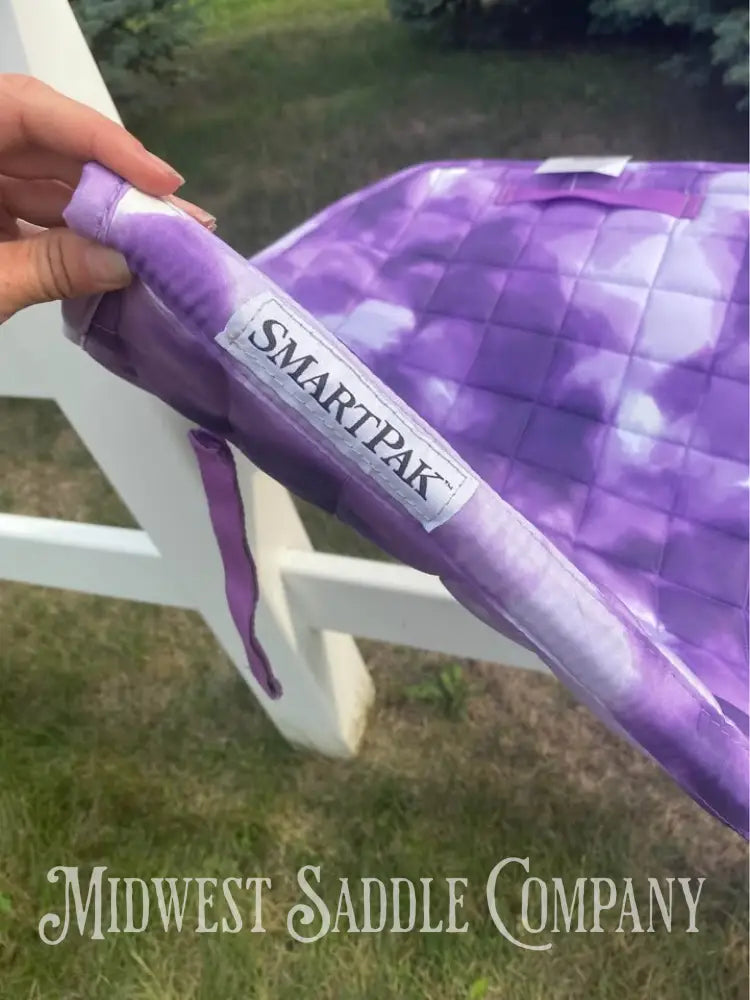 Nwt Smartpak Orchid Watercolor Tie Dye Dressage Saddle Pad English