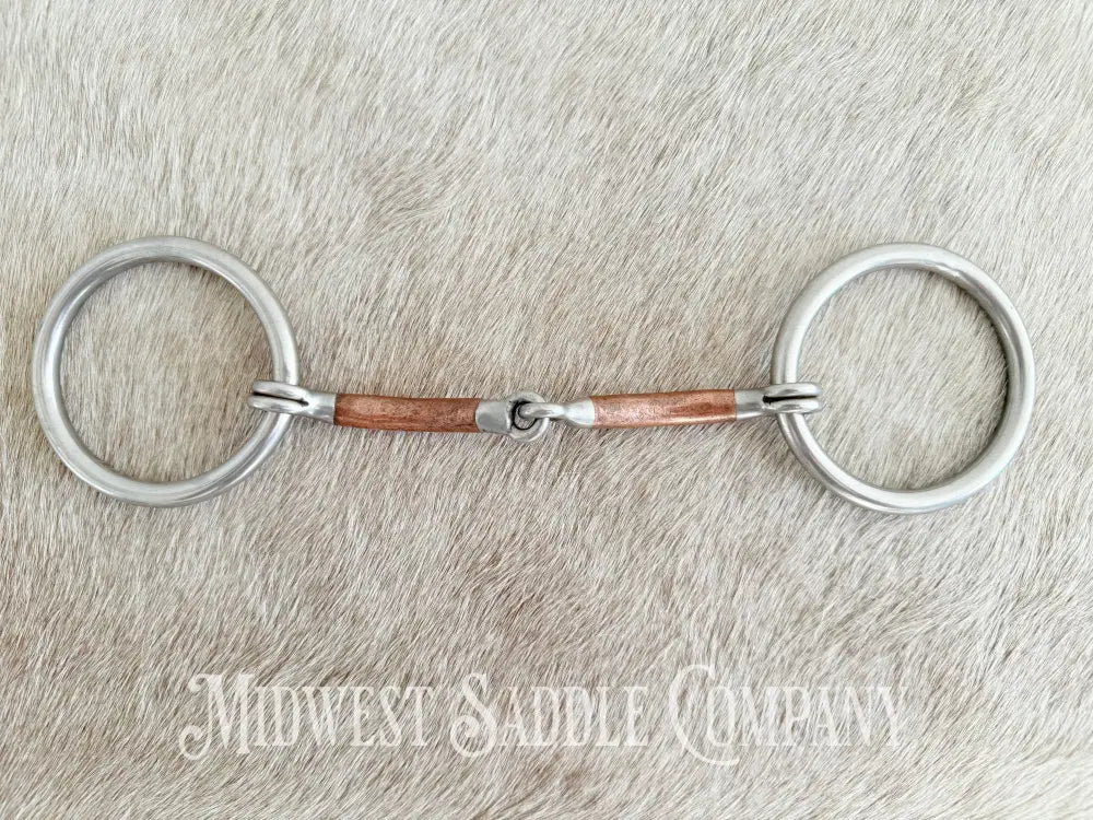 Reinsman Traditional Loose O-Ring Copper Snaffle Bit Bit