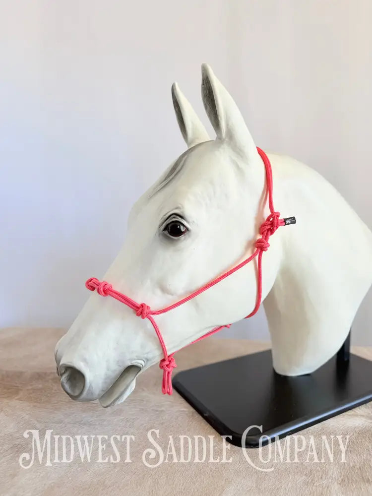 Sundance Rope Halters Pink Training Halter 4 Knots - Yearling Size Halter