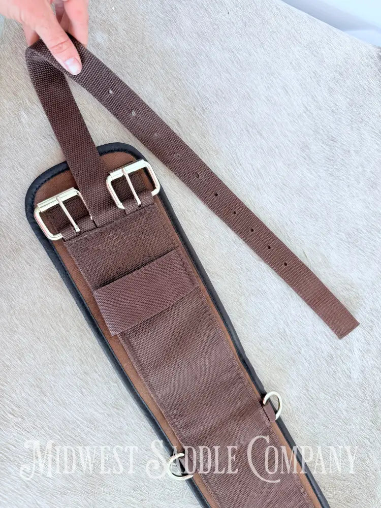Tough-1 Australian Outrider Brown Neoprene Girth 27β Girth