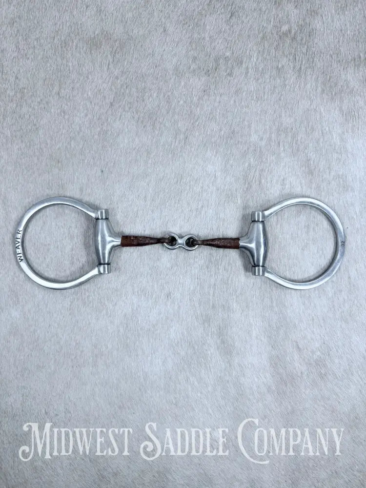 Weaver Pro Series Sweet Iron Dogbone Weighted Snaffle Copper Inlay 5” Bit