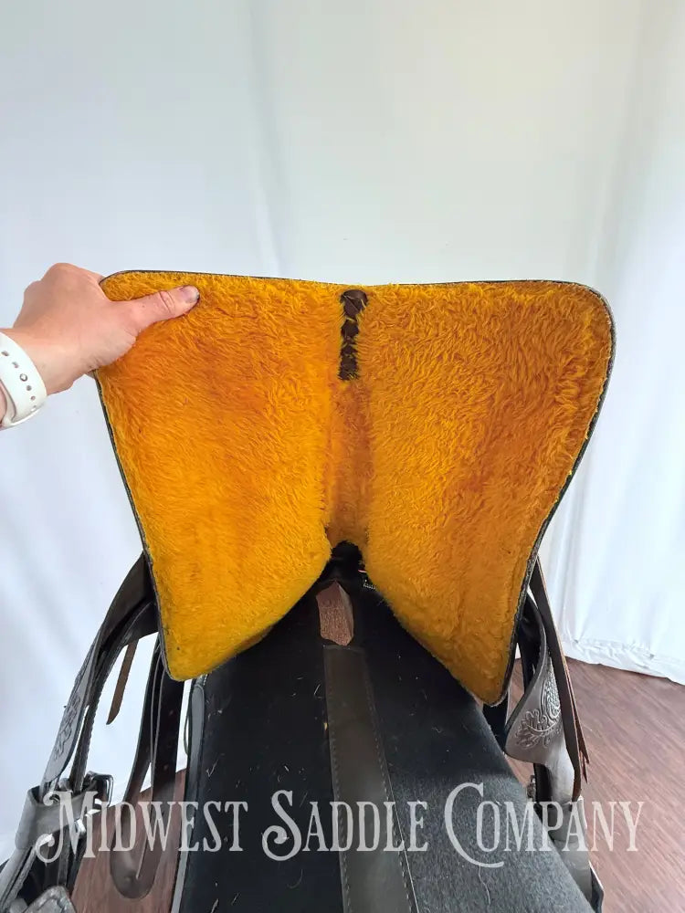 11” Kid’s Western Pony Trail Saddle Leather Tooling Western Saddle