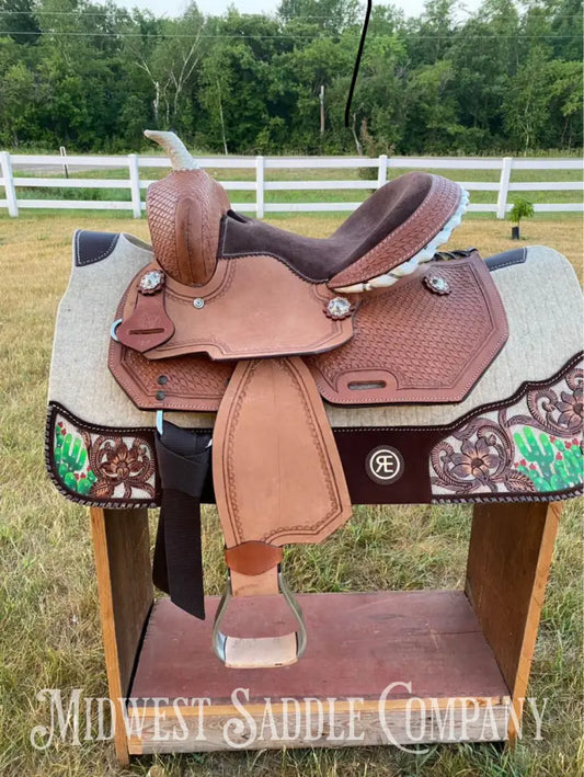 12’ Cloverleaf Saddle Company Youth Barrel Racing Western