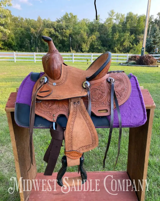 12’ Kids Youth Ranch Rodeo Western Saddle