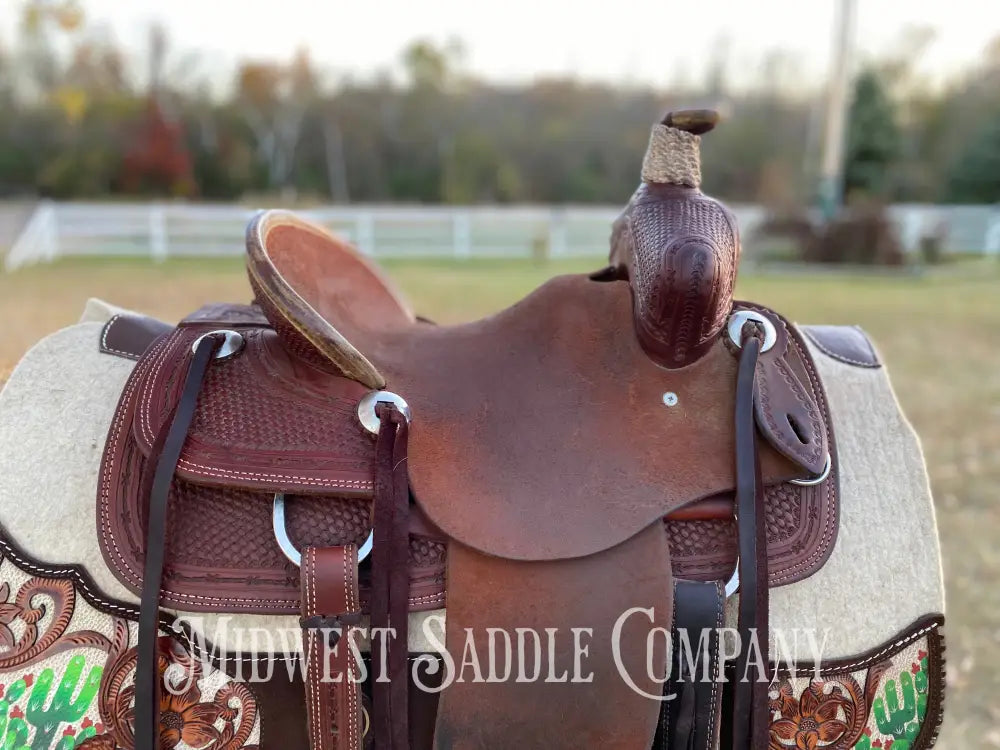 12” Srs Saddlery Youth Western Ranch Roping Saddle