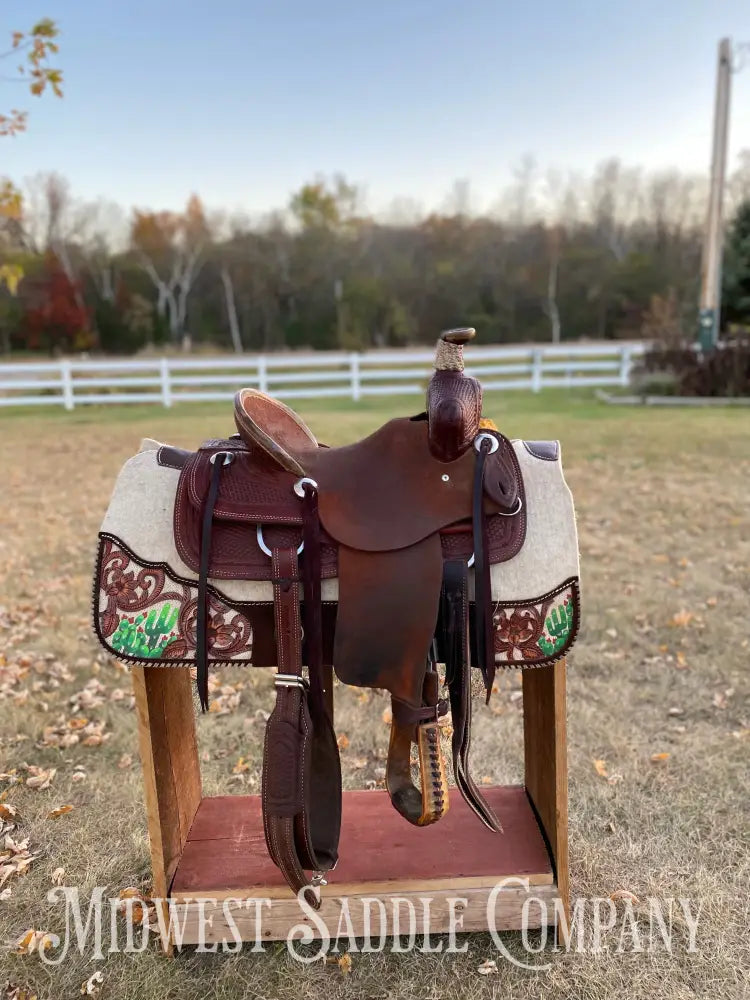 12” Srs Saddlery Youth Western Ranch Roping Saddle