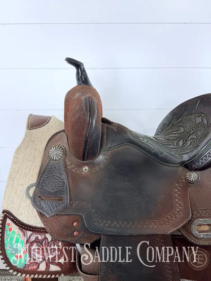 Circle Y High Horse Leona Barrel Saddle 6320 Wide Tree FQHB 7” Gullet