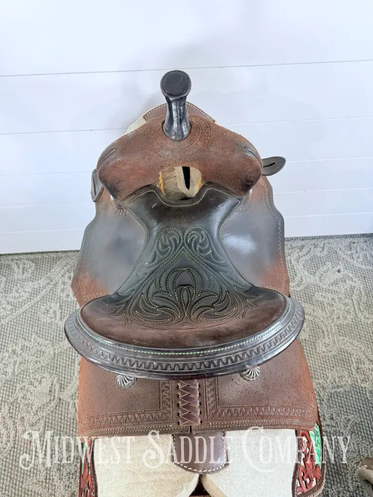 Circle Y High Horse Leona Barrel Saddle 6320 Wide Tree FQHB 7” Gullet