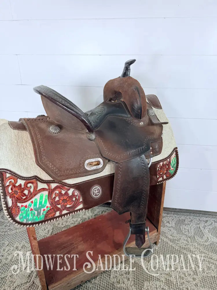 Circle Y High Horse Leona Barrel Saddle 6320 Wide Tree FQHB 7” Gullet