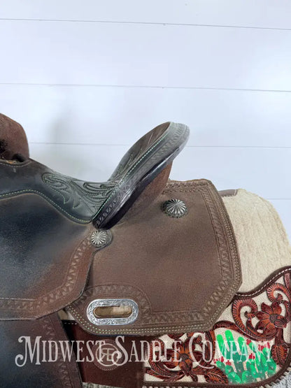 Circle Y High Horse Leona Barrel Saddle 6320 Wide Tree FQHB 7” Gullet
