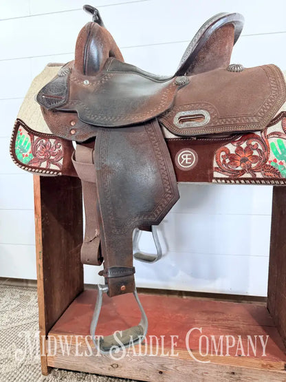 Circle Y High Horse Leona Barrel Saddle 6320 Wide Tree FQHB 7” Gullet