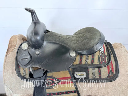 13” King Series Southwest Synthetic Youth Western Saddle SQHB 5.5” Gullet - Western Saddle