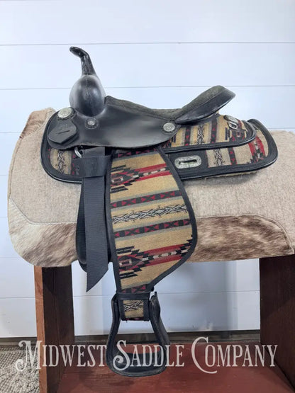 13” King Series Southwest Synthetic Youth Western Saddle SQHB 5.5” Gullet - Western Saddle
