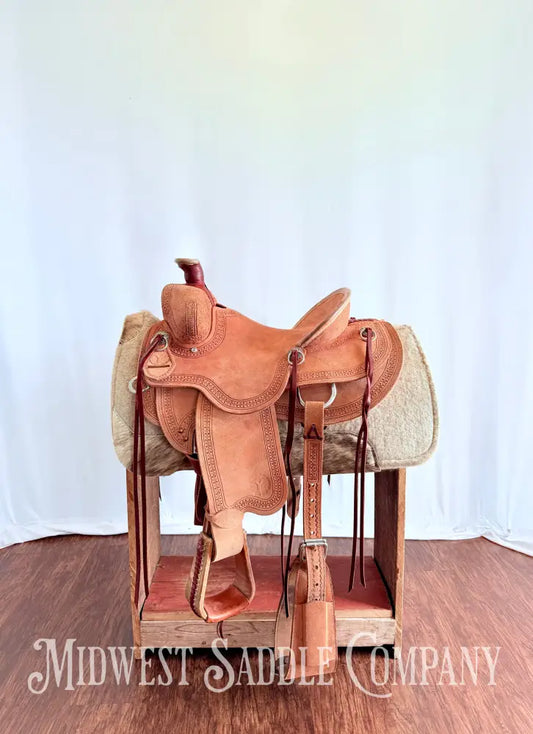 14.5” Circle Y Western Association Ranch Saddle Wide Tree
