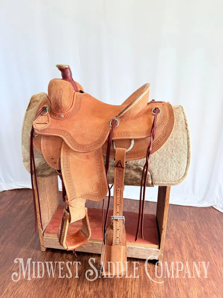 14.5” Circle Y Western Association Ranch Saddle, Extra Wide Tree
