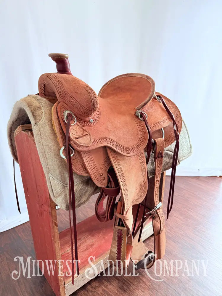 14.5” Circle Y Western Association Ranch Saddle Wide Tree