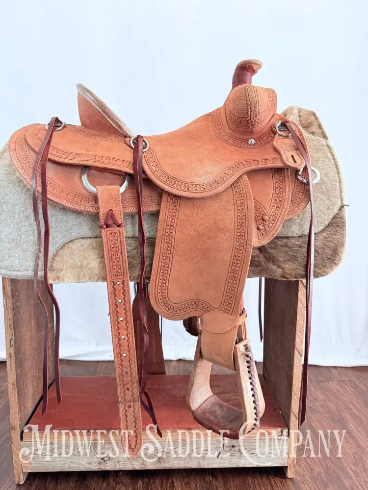 14.5” Circle Y Western Association Ranch Saddle Wide Tree