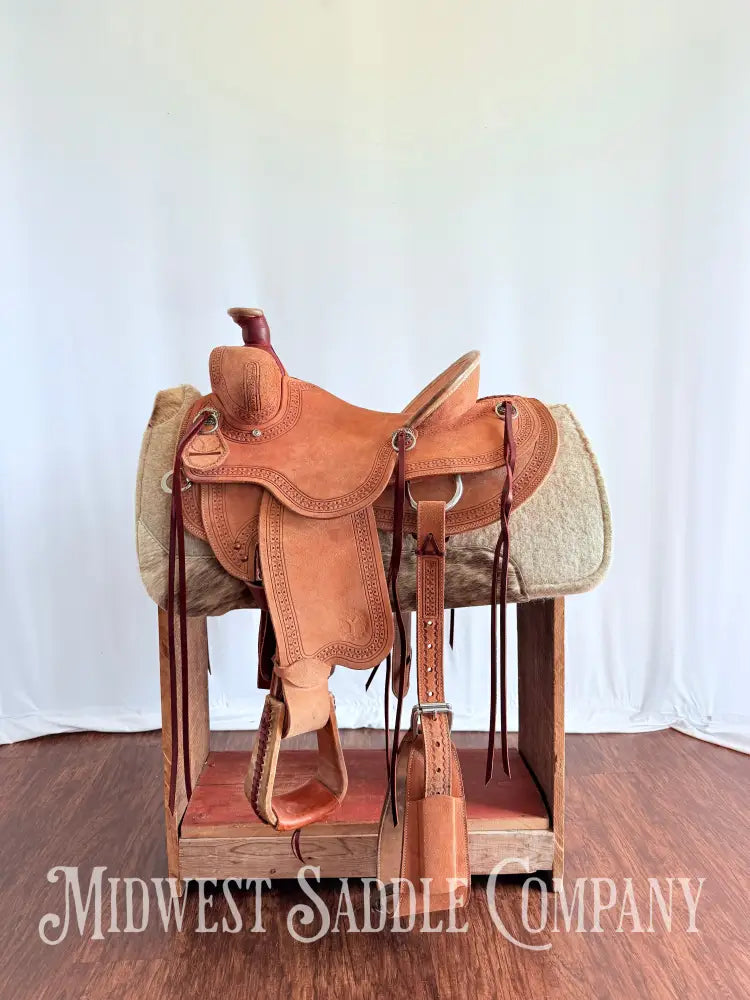 14.5” Circle Y Western Association Ranch Saddle Wide Tree