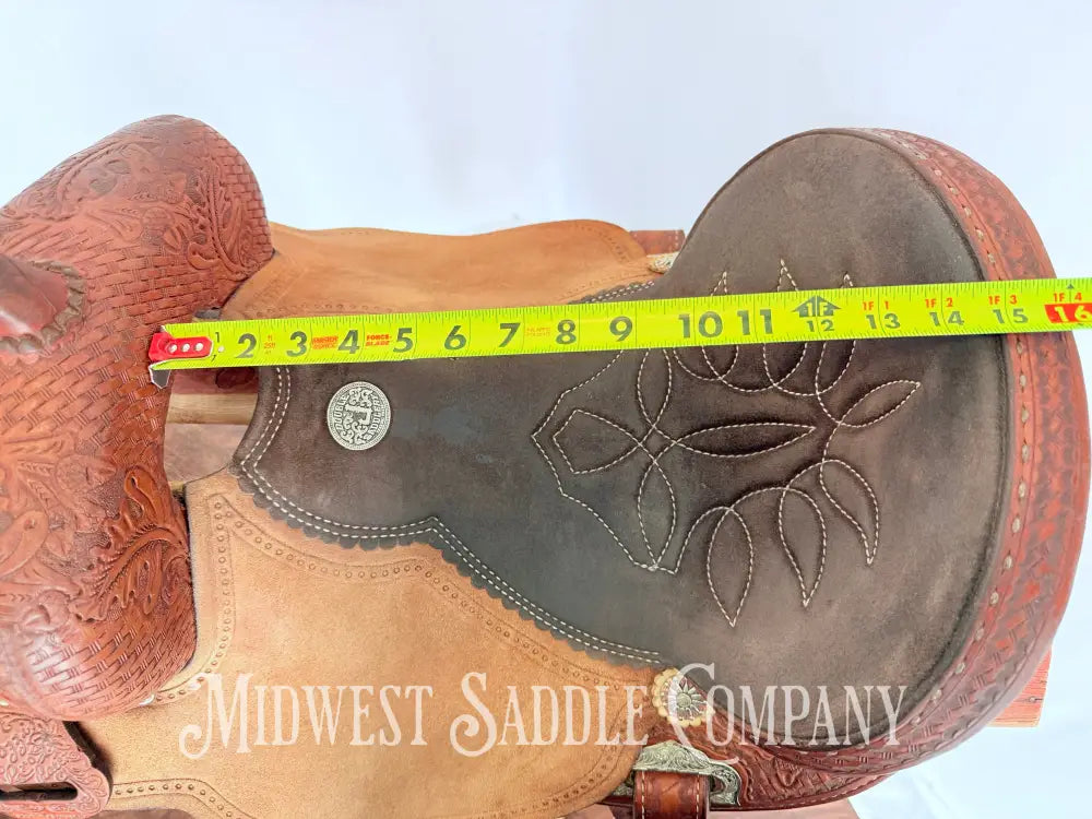 14.5” Double J Pozzi Pro Western Barrel Saddle Western Saddle