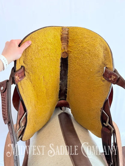 14.5” Double J Pozzi Pro Western Barrel Saddle Western Saddle