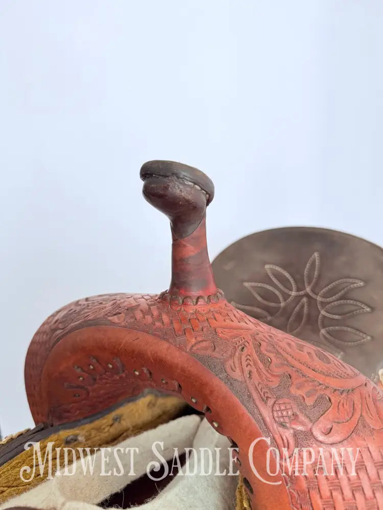 14.5” Double J Pozzi Pro Western Barrel Saddle Western Saddle