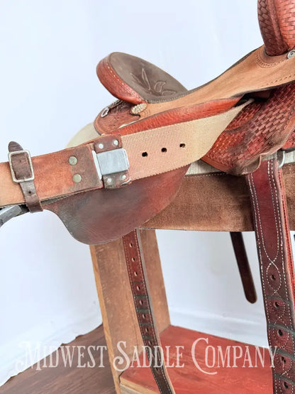 14.5” Double J Pozzi Pro Western Barrel Saddle Western Saddle