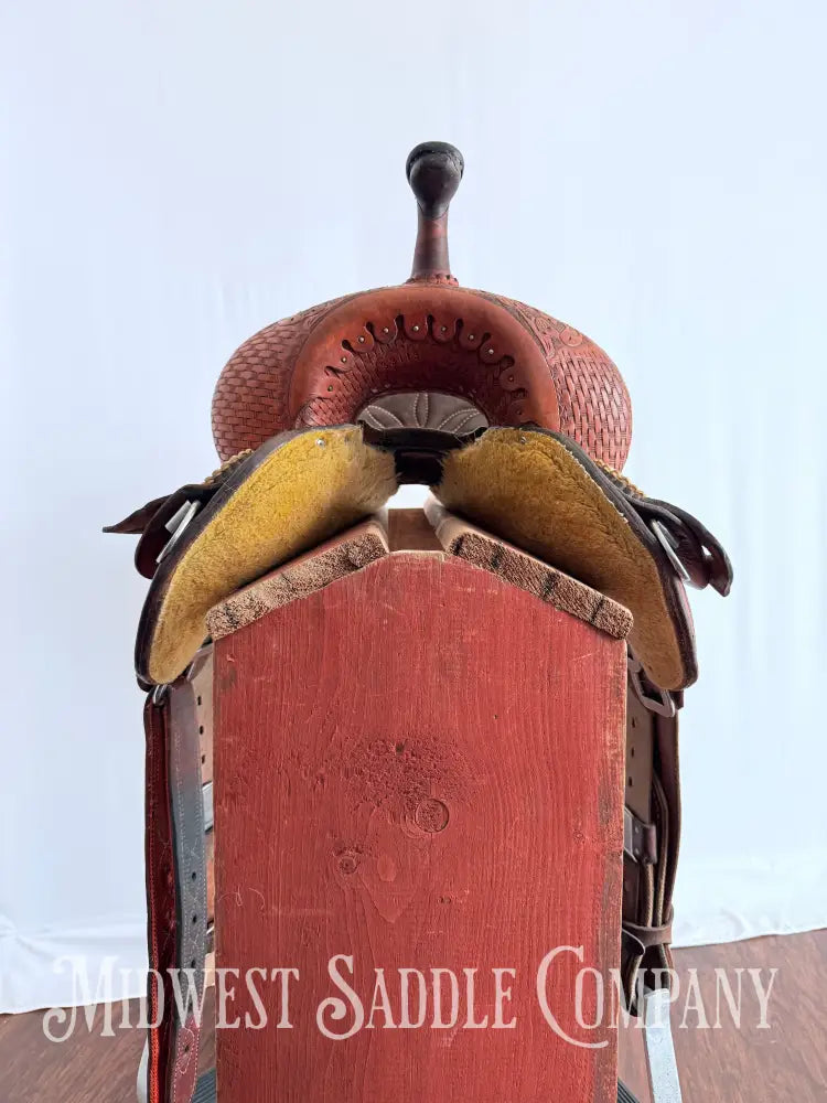 14.5” Double J Pozzi Pro Western Barrel Saddle Western Saddle