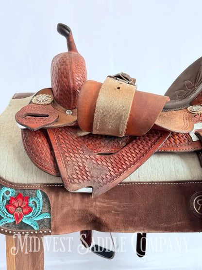 14.5” Double J Pozzi Pro Western Barrel Saddle Western Saddle