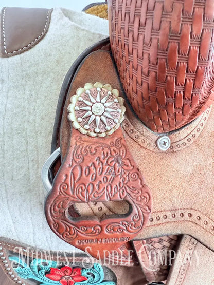 14.5” Double J Pozzi Pro Western Barrel Saddle Western Saddle