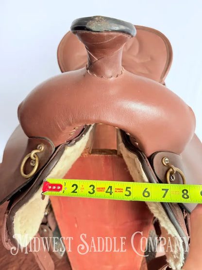 14.5” King Series Trekker Neutron Western Synthetic Endurance Saddle with Horn Brown Endurance Saddle