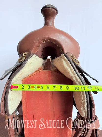14.5” King Series Trekker Neutron Western Synthetic Endurance Saddle with Horn Brown Endurance Saddle