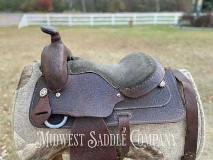 14.5” Oak Leaf Western Saddle