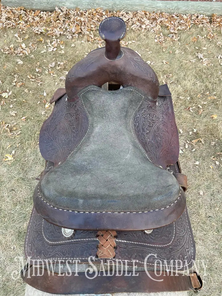 14.5” Oak Leaf Western Saddle