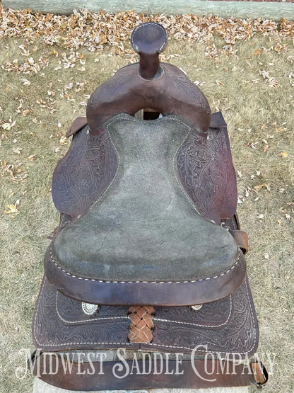 14.5” Oak Leaf Western Saddle