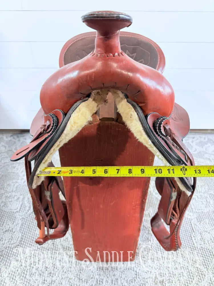 14.5” Valley Head VH Saddlery Circle M Western Trail Saddle 5” Gullet - Western Saddle