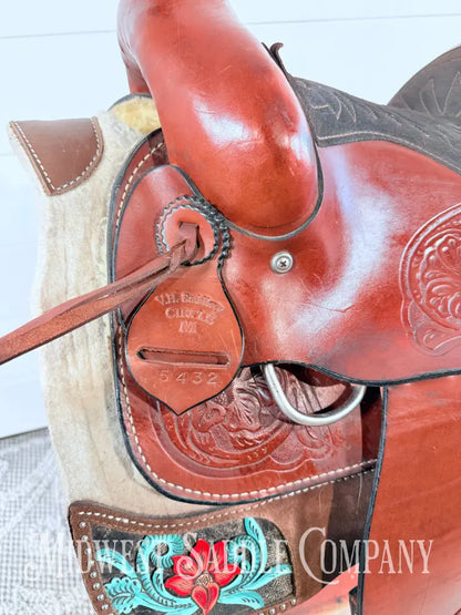 14.5” Valley Head VH Saddlery Circle M Western Trail Saddle 5” Gullet - Western Saddle