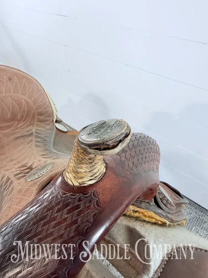 14” Billy Cook Maker Western Barrel Saddle - 6” Gullet 14” / 6” Western Saddle