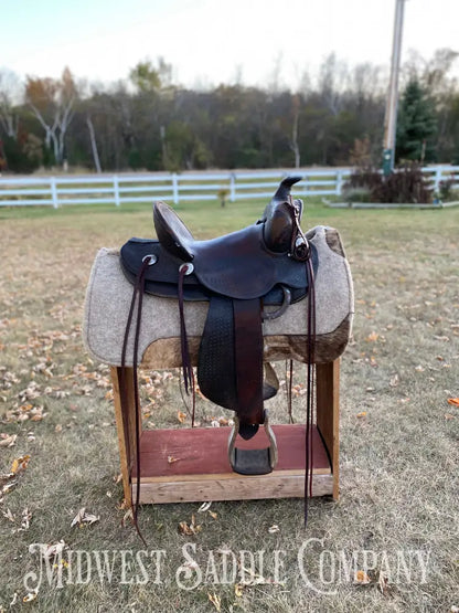 14” Pat Connolly Maker Western Highback Association Saddle - Made In Billings Montana